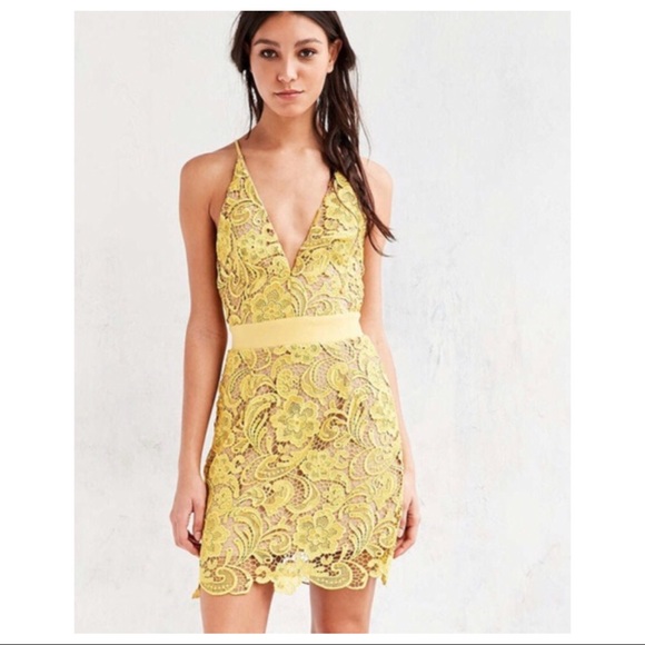 DRESS THE POPULATION LACE MINI DRESS - Picture 5 of 7